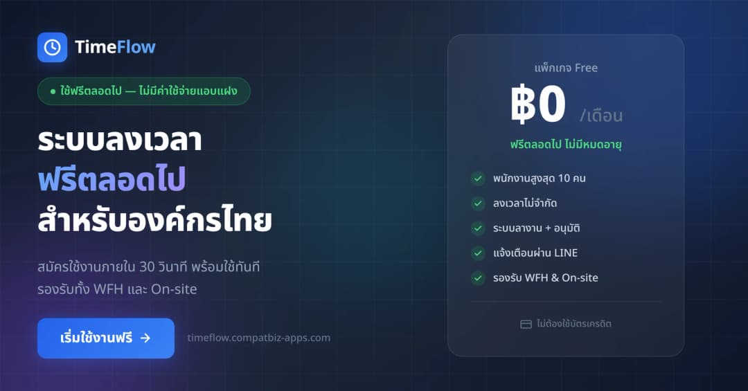 ภาพหน้าจอ TimeFlow